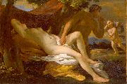 Nicolas Poussin Jupiter and Antiope or Venus and Satyr Germany oil painting artist